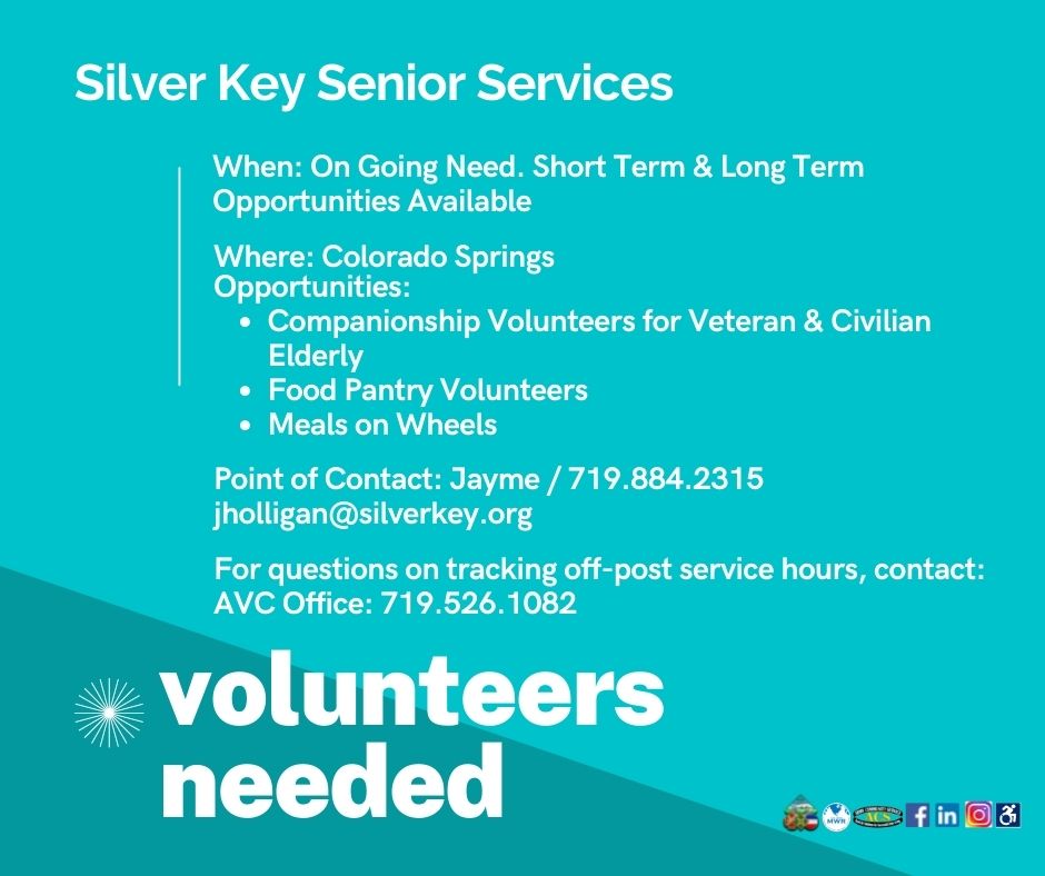 Silver Key Senior Service Ongoing Volunteer Opportunties