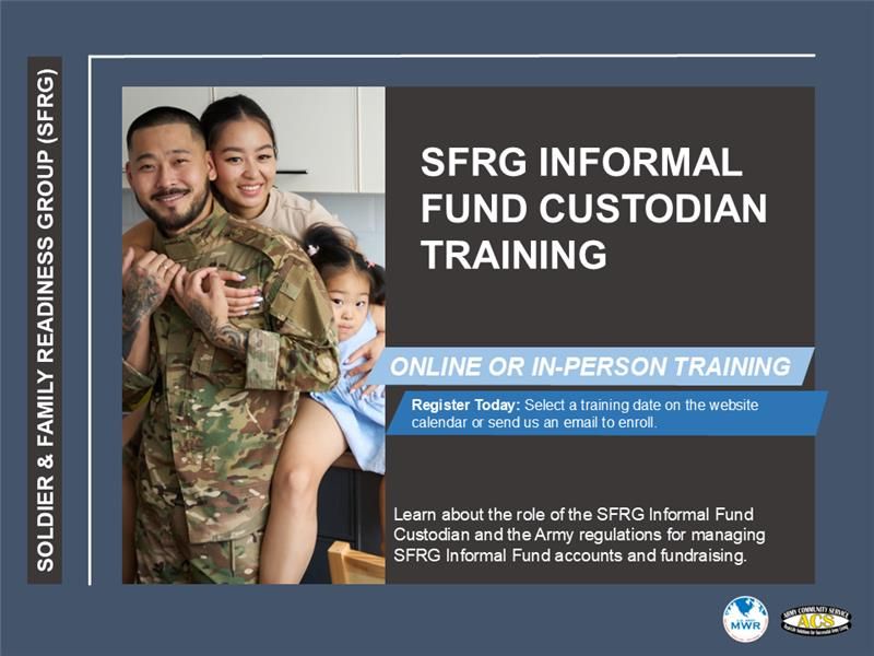 SFRG Informal Fund Custodian Training