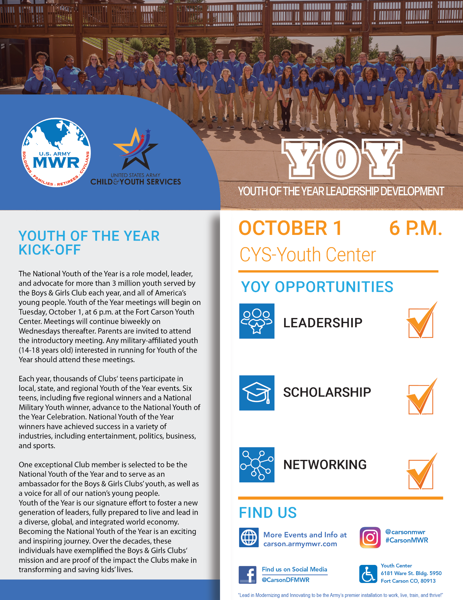 YOUTH OF THE YEAR