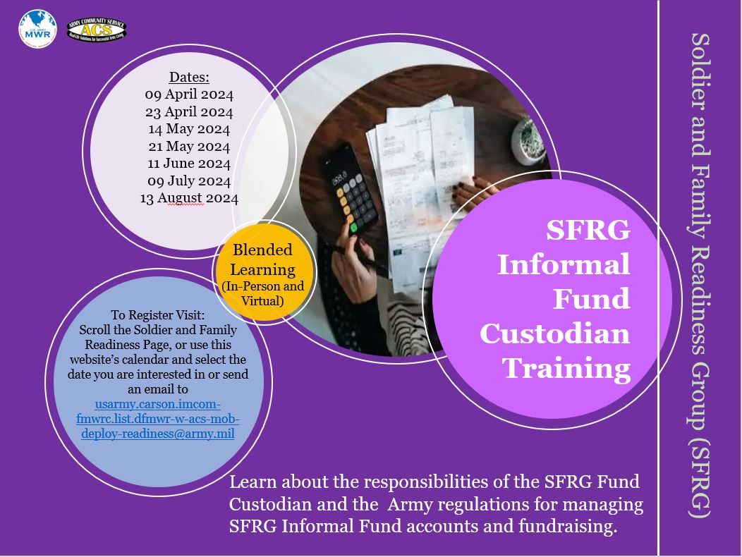 SFRG Informal Fund Custodian Training