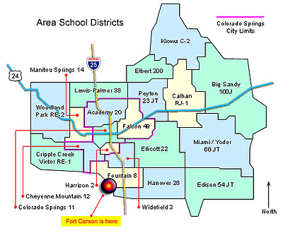 military fort carson map