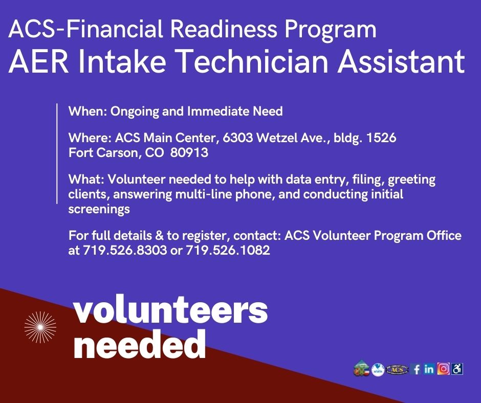 ACS Financial Readiness Program--AER Intake Technician