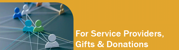 For service providers, gifts and donations